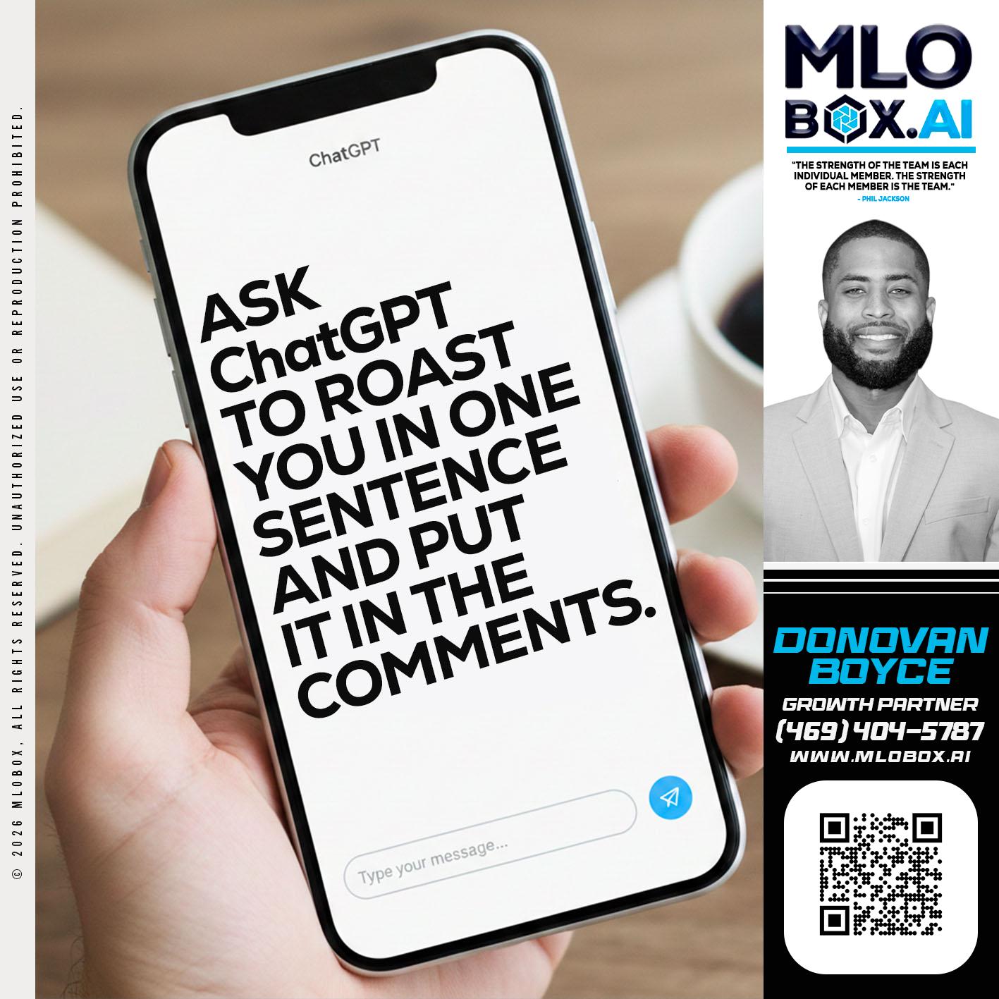 ASK CHAT GPT - Donovan Boyce -Mortgage Advisor